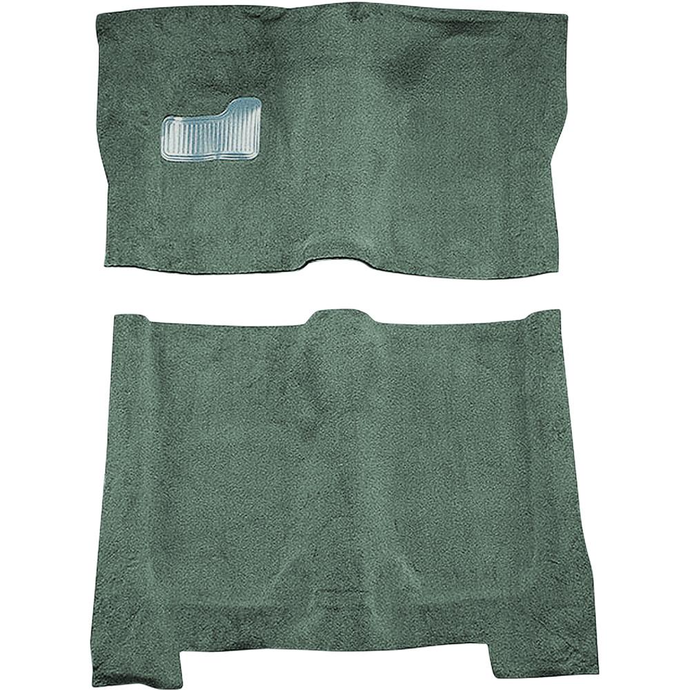1976 Regal, Malibu, Cutlass 4-Door Complete Molded Carpet Set Cutpile Sage Green