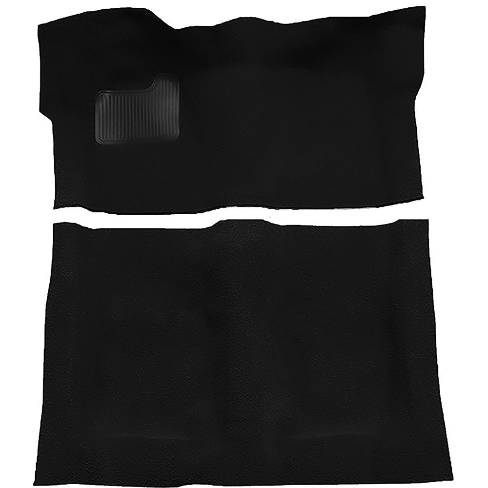 1974-75 Regal, Cutlass, Monte Carlo 2-Door Complete Molded Carpet Set Cutpile Mass Backing Black