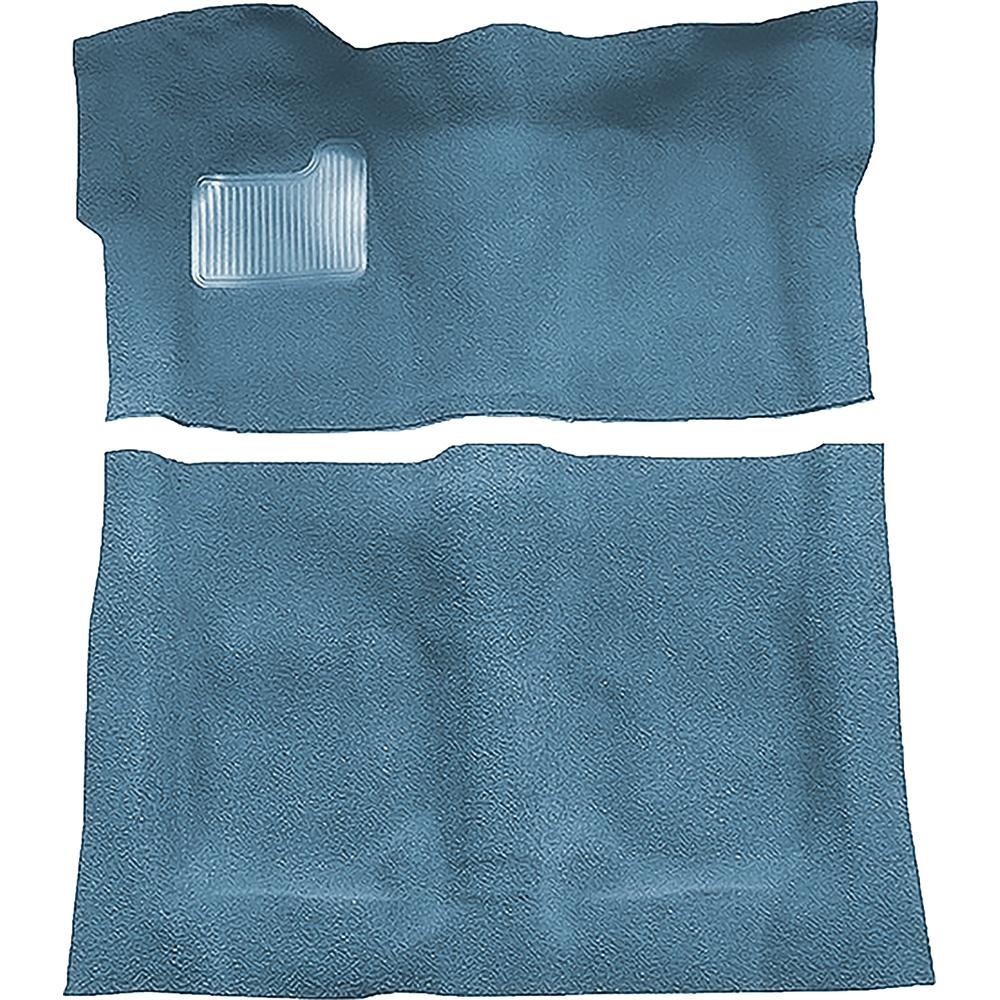 1974-75 Regal, Cutlass, Monte Carlo 2-Door Complete Molded Carpet Set Cutpile Mass Backing Blue