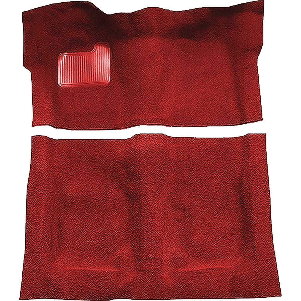 1974-75 Regal, Cutlass, Monte Carlo 2-Door Complete Molded Carpet Set Cutpile Mass Backing Oxblood