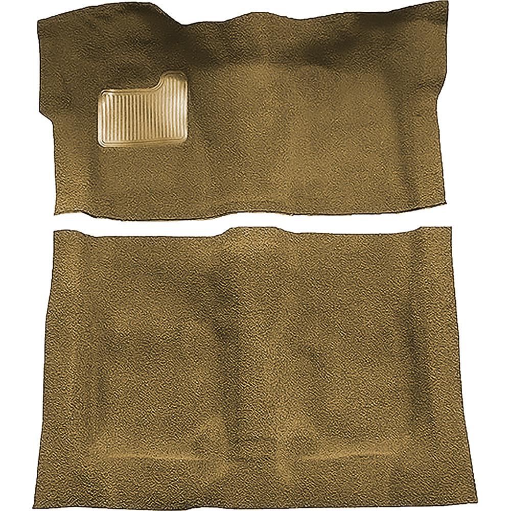 1974-75 Regal, Cutlass, Monte Carlo 2-Door Complete Molded Carpet Set Cutpile Mass Backing Buckskin