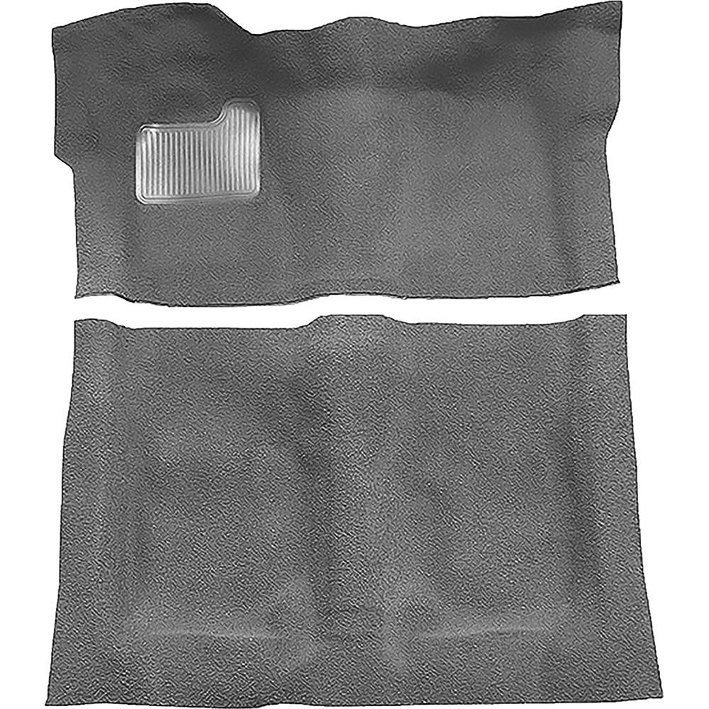 1974-75 Regal, Cutlass, Monte Carlo 2-Door Complete Molded Carpet Set Cutpile Mass Backing Dark Gray
