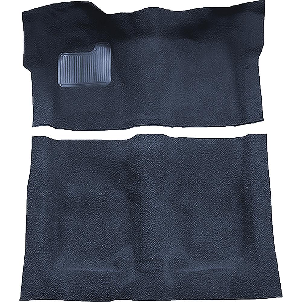 1974-75 Regal, Cutlass, Monte Carlo 2-Door Complete Molded Carpet Set Cutpile Mass Backing Navy Blue