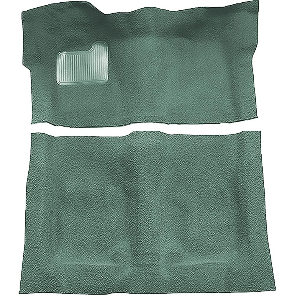 1974-75 Regal, Cutlass, Monte Carlo 2-Door Complete Molded Carpet Set Cutpile Mass Backing Sage Green