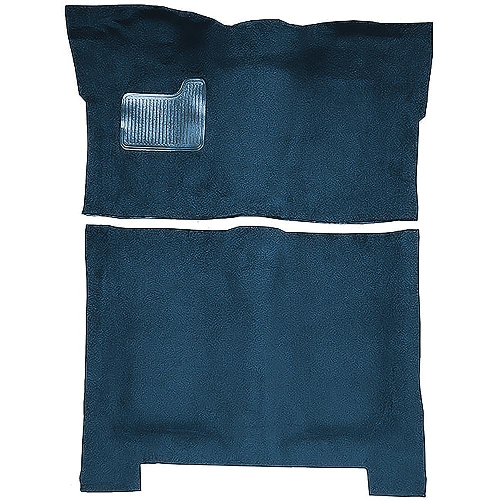 1974-75 Regal, Malibu, Cutlass 4-Door Automatic Complete Molded Carpet Kit Cutpile Mass Backing Dark Blue