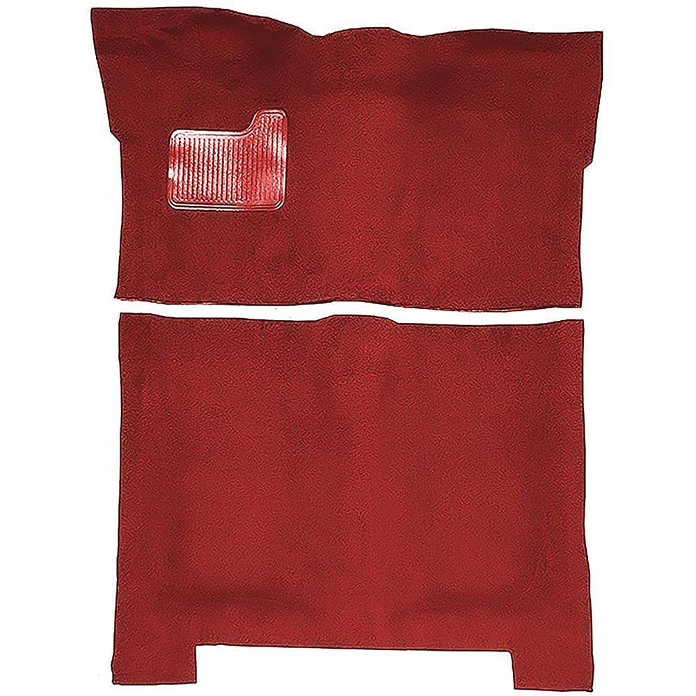 1974-75 Regal, Malibu, Cutlass 4-Door Automatic Complete Molded Carpet Kit Cutpile Mass Backing Oxblood