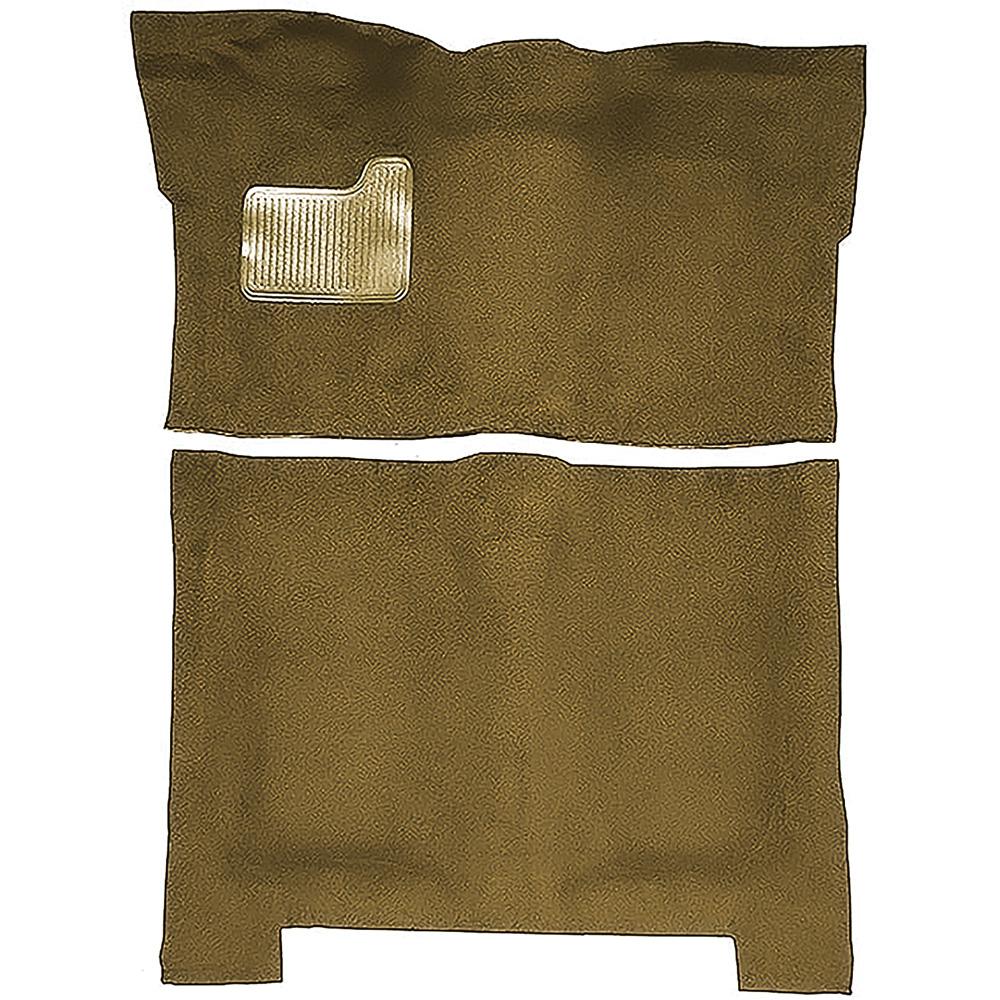 1974-75 Regal, Malibu, Cutlass 4-Door Automatic Complete Molded Carpet Kit Cutpile Mass Backing Buckskin