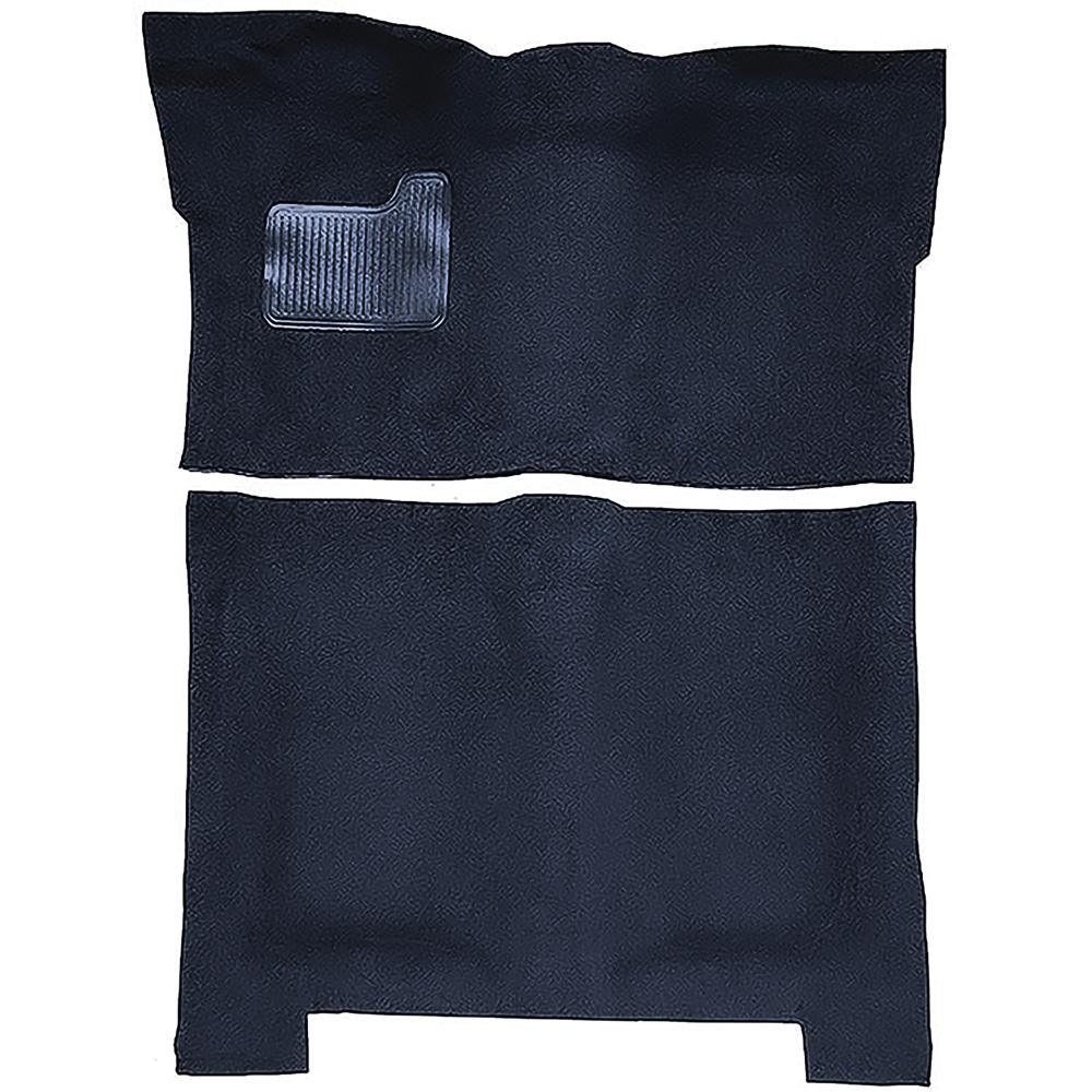1974-75 Regal, Malibu, Cutlass 4-Door Automatic Complete Molded Carpet Kit Cutpile Mass Backing Navy Blue