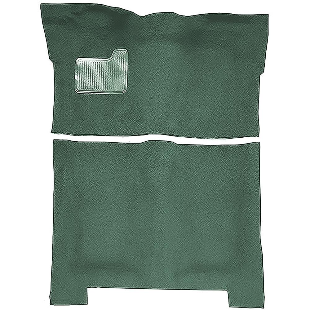 1974-75 Regal, Malibu, Cutlass 4-Door Automatic Complete Molded Carpet Kit Cutpile Mass Backing Sage Green