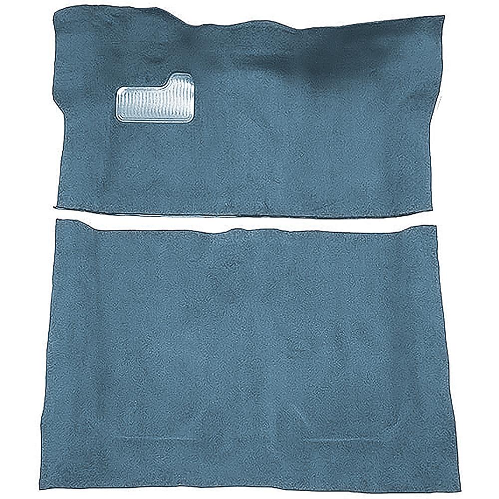 1976 Regal, Monte Carlo, Malibu 2-Door Complete Molded Carpet Set Cutpile Mass Backing Blue