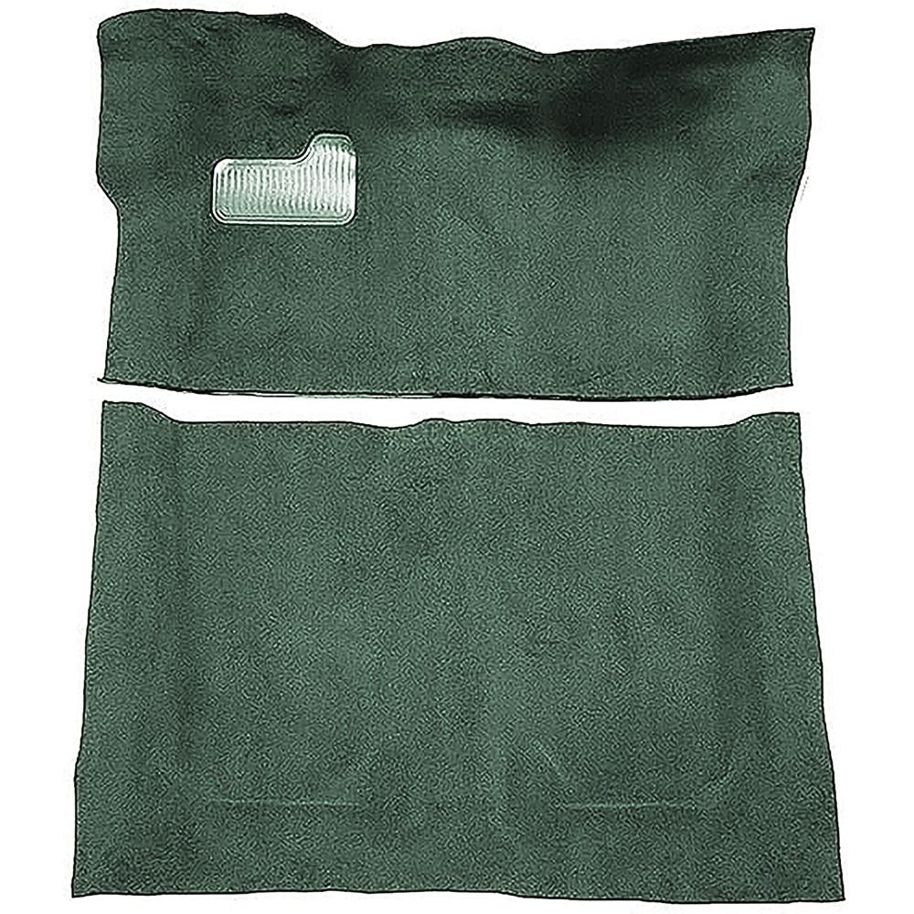 1976 Regal, Monte Carlo, Malibu 2-Door Complete Molded Carpet Set Cutpile Mass Backing Sage Green