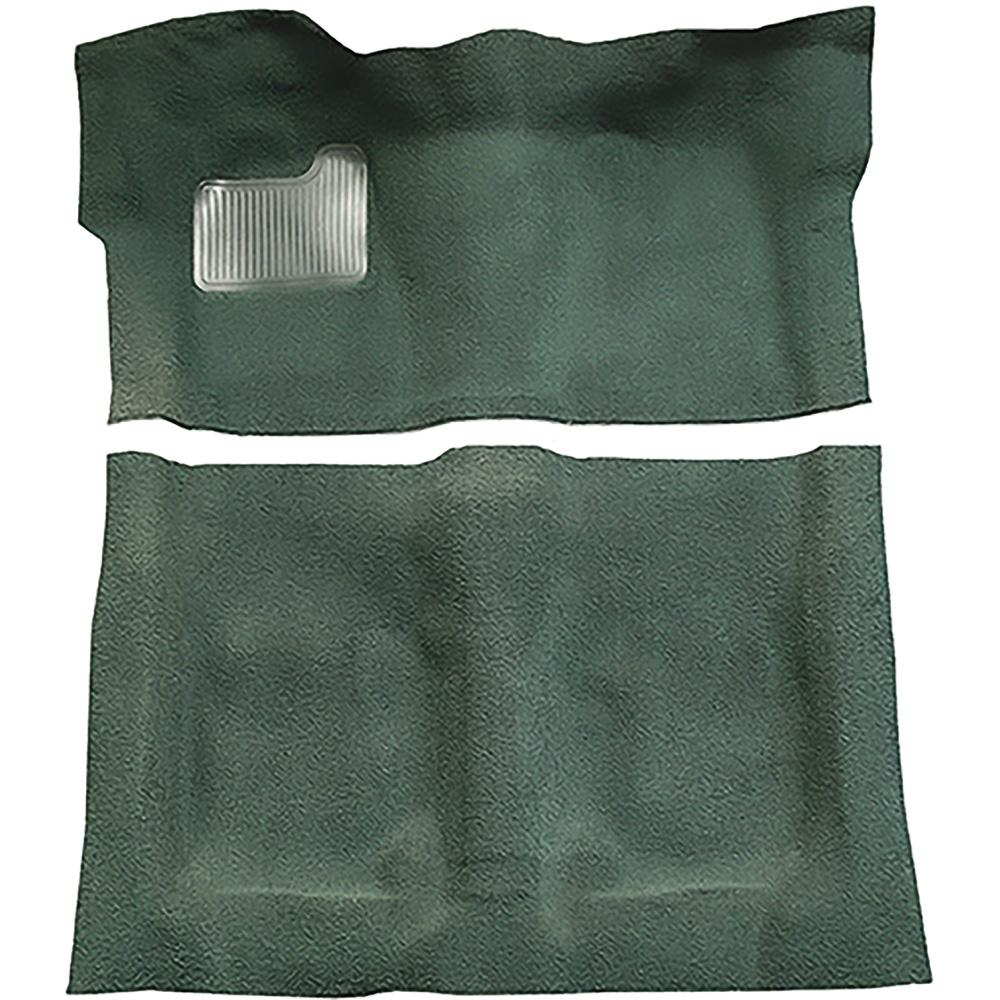 1973 GTO, Chevelle, Regal 2-Door Automatic Complete Molded Carpet Kit Loop Mass Backing Dark Green