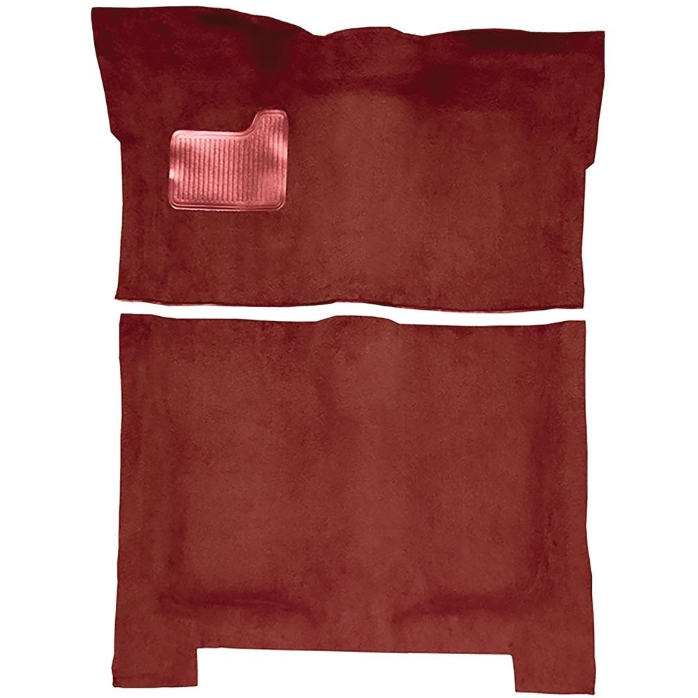 1973 Cutlass, Chevelle, LeMans 4-Door Automatic Complete Molded Carpet Kit Loop Mass Backing Red