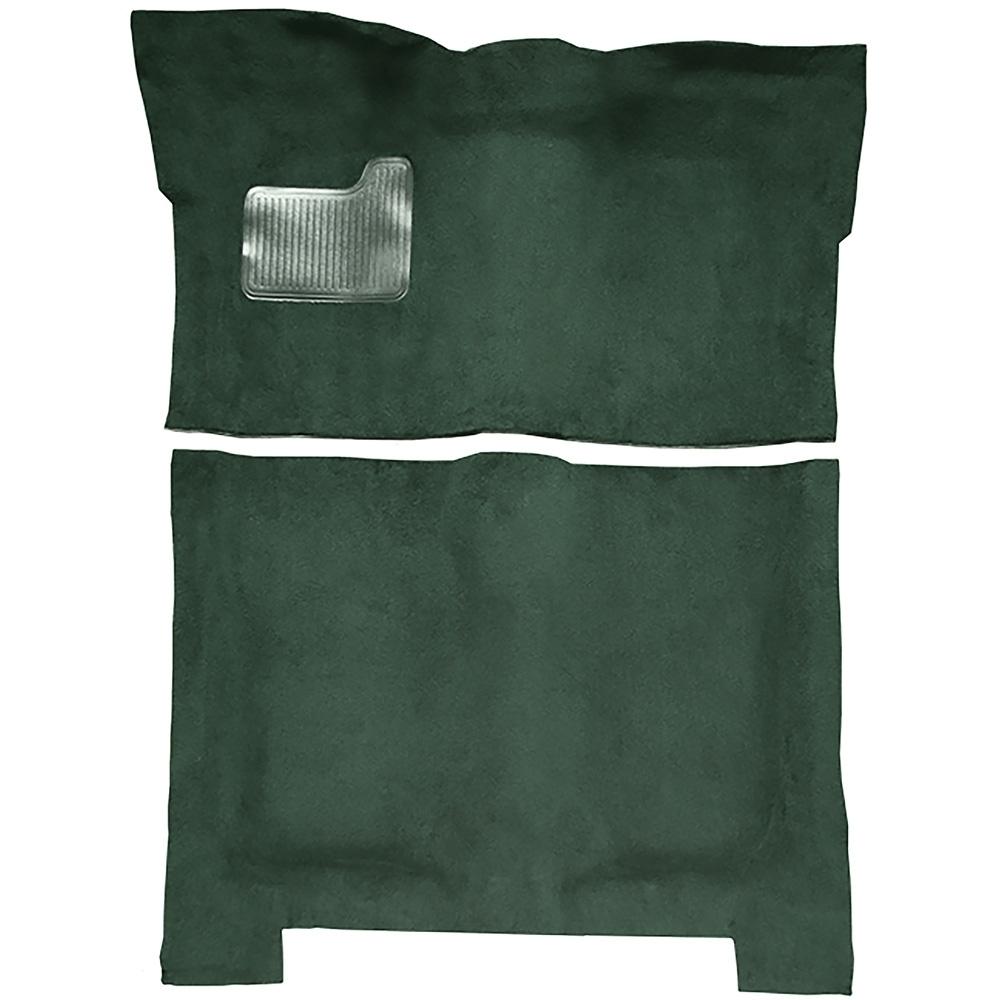 1973 Cutlass, Chevelle, LeMans 4-Door Automatic Complete Molded Carpet Kit Loop Mass Backing Dark Green