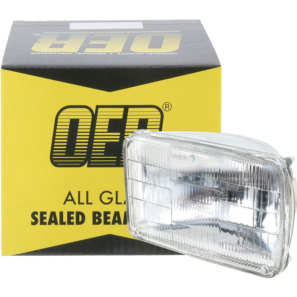 Headlamp Sealed Beam 12 Volt High Beam 4" x 6" (100mm x 165mm) Rectangular Halogen