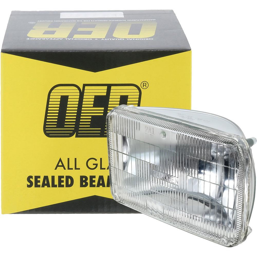 Headlamp Sealed Beam 12 Volt Low Beam 4" x 6" (100mm x 165mm) Rectangular Halogen