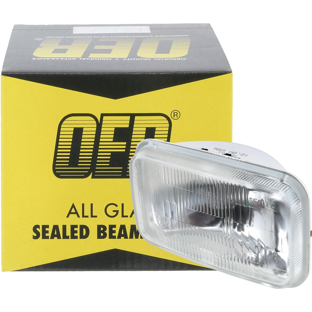 Headlamp Sealed Beam 12 Volt High Beam 3" x 5" (92mm x 150mm) Rectangular Halogen