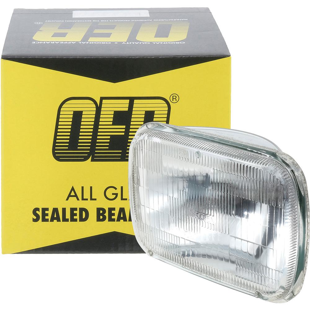Headlamp Sealed Beam 12 Volt High / Low 5" x 7" (142mm x 200mm) Rectangular Halogen (Lens Measures: 5-1/2" x 7-7/8")