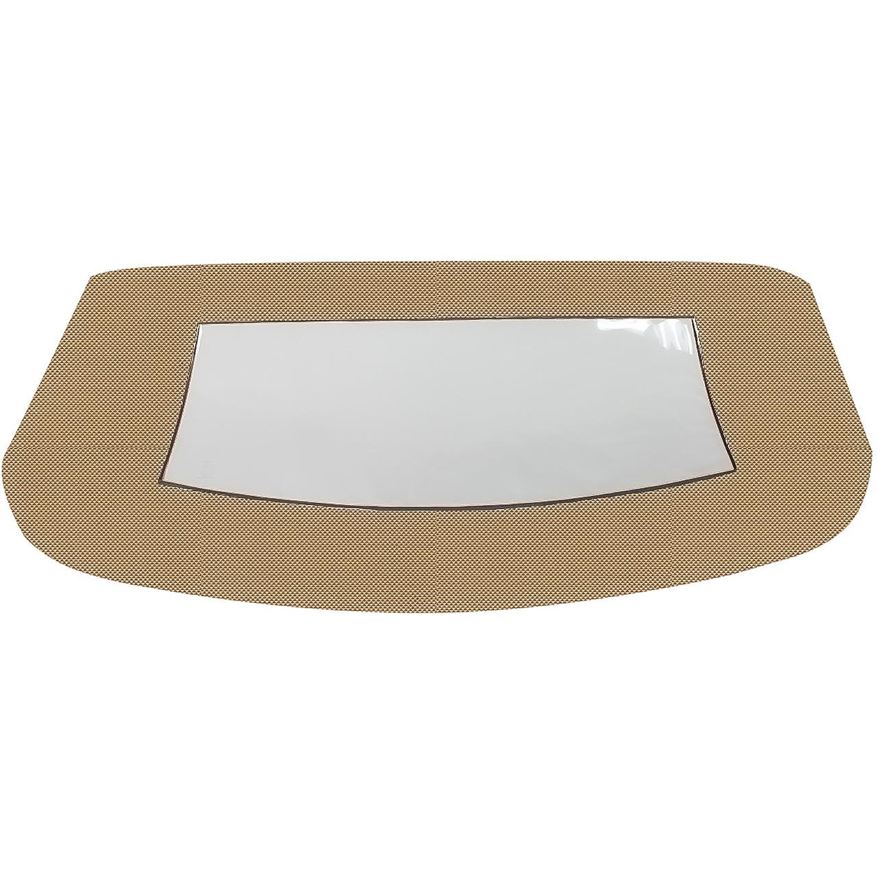1968-72 Chevelle, GTO, Cutlass Convertible Top Original Style Tinted Glass Window w/o Zipper Superior Pinpoint Vinyl Buckskin/Black