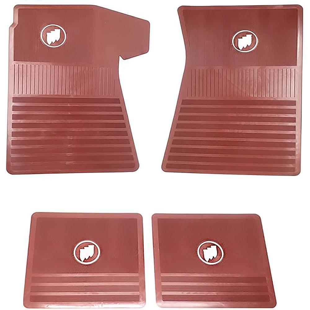 1961-75 Various Buick Vehicles Floor Mat Set Red