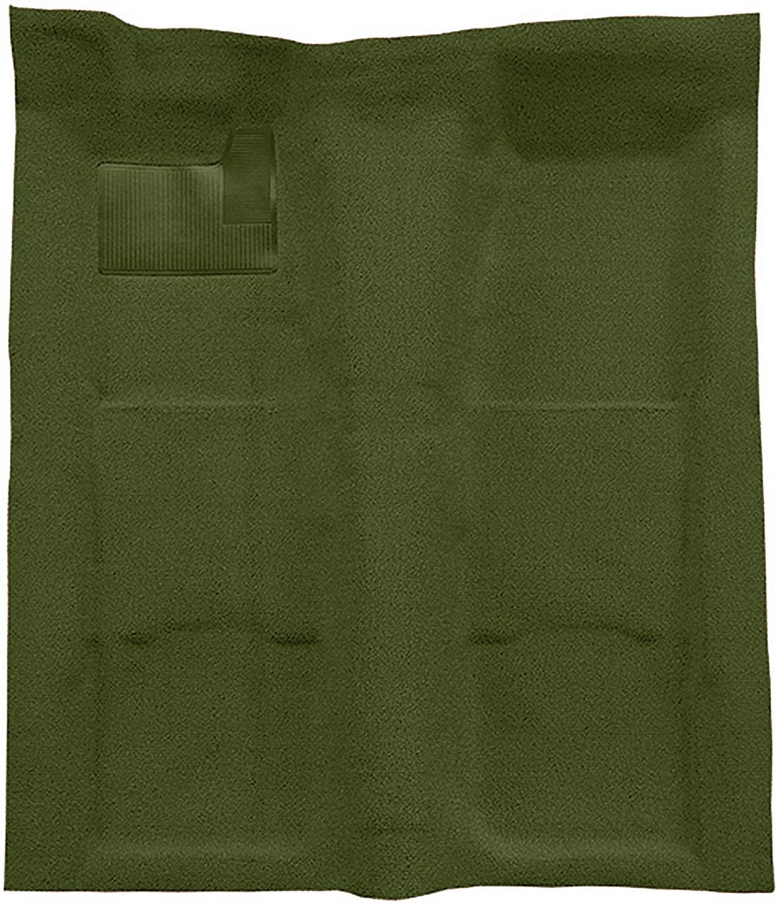 1967-69 Chevrolet Camaro, Pontiac Firebird 1 Piece Molded Carpet Kit Loop Dark Olive Green