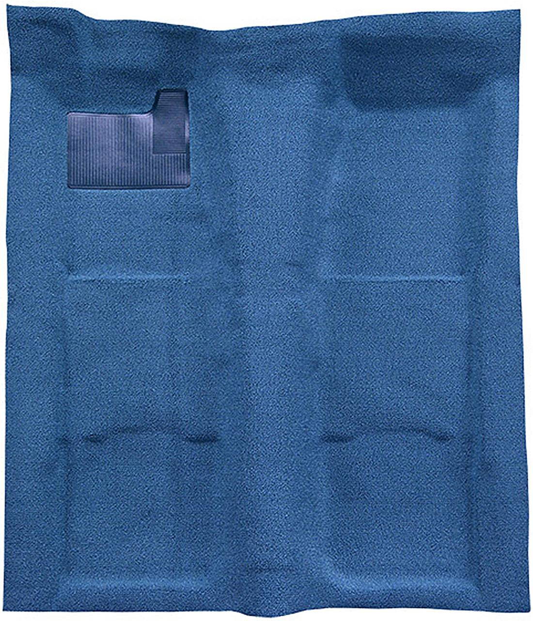 1967-69 Chevrolet Camaro, Pontiac Firebird 1 Piece Molded Carpet Kit Loop Mass Backing Bright Blue