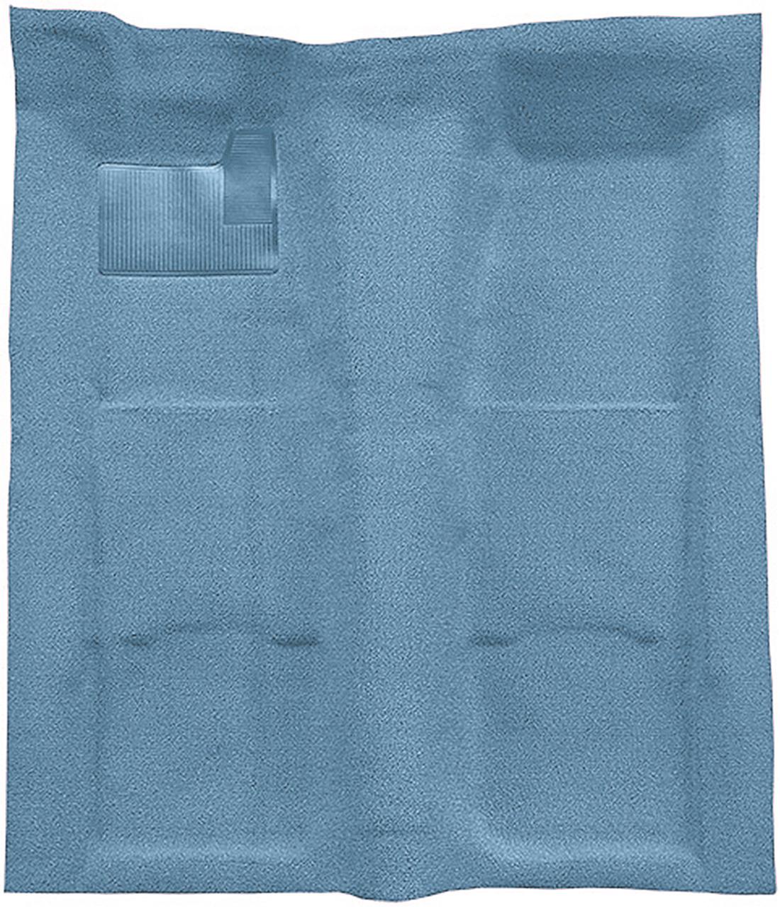 1967-69 Chevrolet Camaro, Pontiac Firebird 1 Piece Molded Carpet Kit Loop Mass Backing Medium Blue