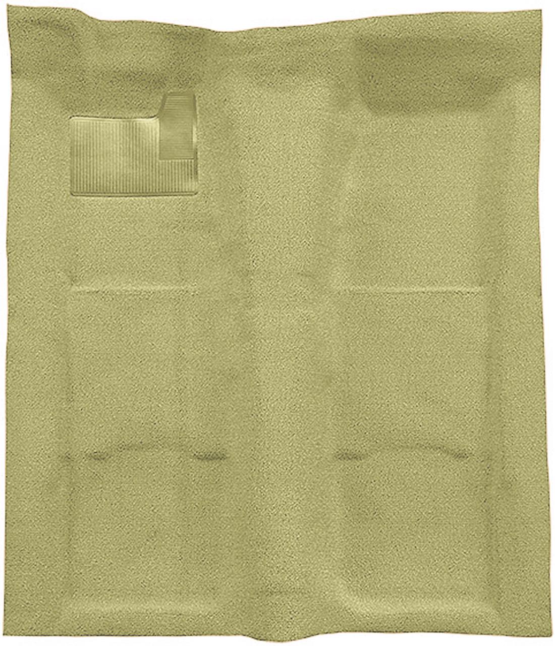 1967-69 Chevrolet Camaro, Pontiac Firebird 1 Piece Molded Carpet Kit Loop Mass Backing Ivy Gold