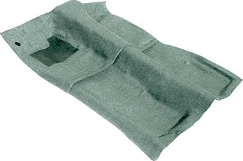 1968 Camaro/Firebird Molded Carpet Set Passenger Area 2-Piece Loop Mass Backing Dark Teal