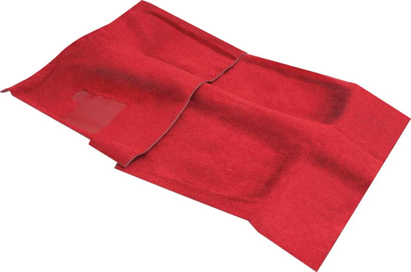 1970-73 Camaro, Firebird Molded Carpet Set Manual Trans Mass Backing Red