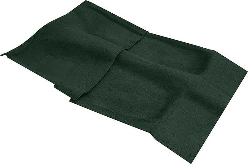 1970-73 Camaro, Firebird Molded Carpet Set Manual Trans Mass Backing Dark Green