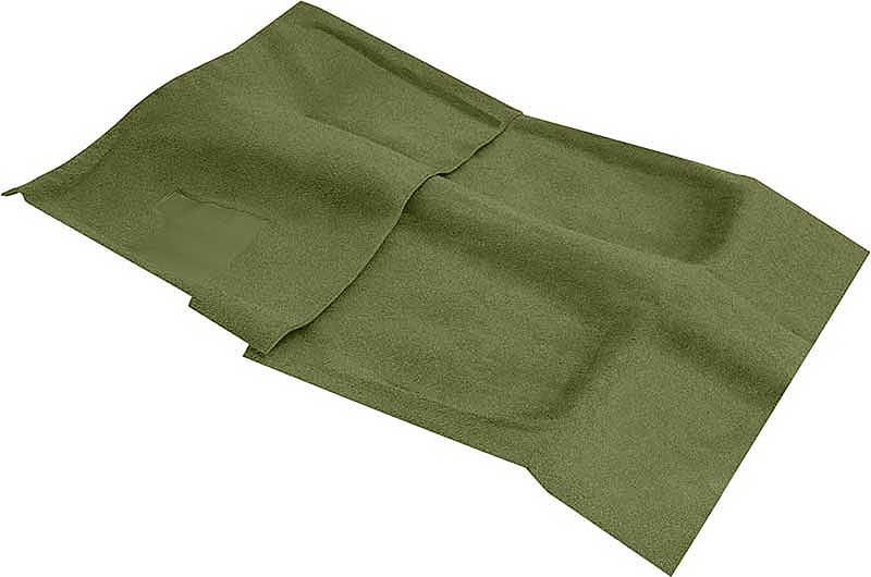 1970-73 Camaro, Firebird Molded Carpet Set Manual Trans Mass Backing Moss Green