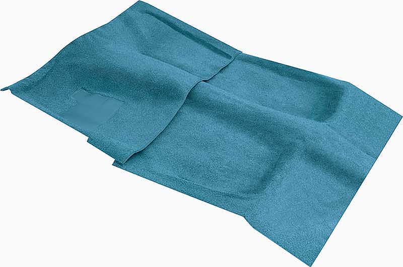 1970-73 Camaro, Firebird Molded Carpet Set Auto Trans Mass Backing Medium Blue