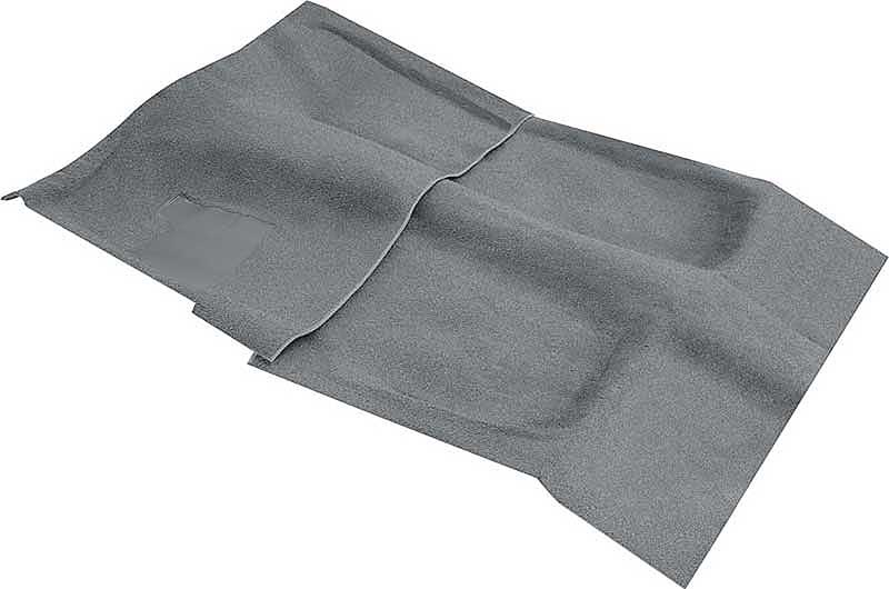 1974-75 Camaro, Firebird Molded Carpet Set Manual Trans Cut Pile Mass Backing Medium Gray