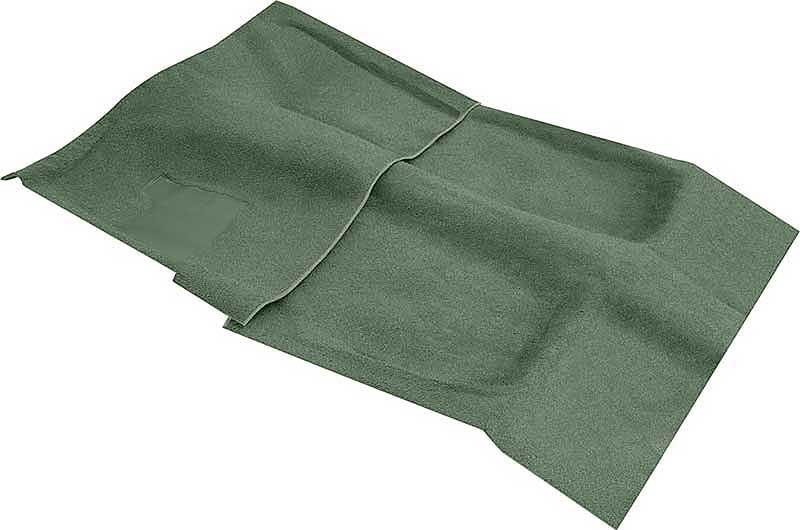 1974-75 Camaro, Firebird Molded Carpet Set Manual Trans Cut Pile Mass Backing Willow Green
