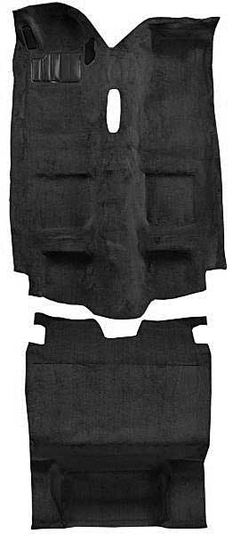 1985-92 Firebird/Trans Am Cut Pile Front with Console Cut Out / Rear Carpet Set - Graphite