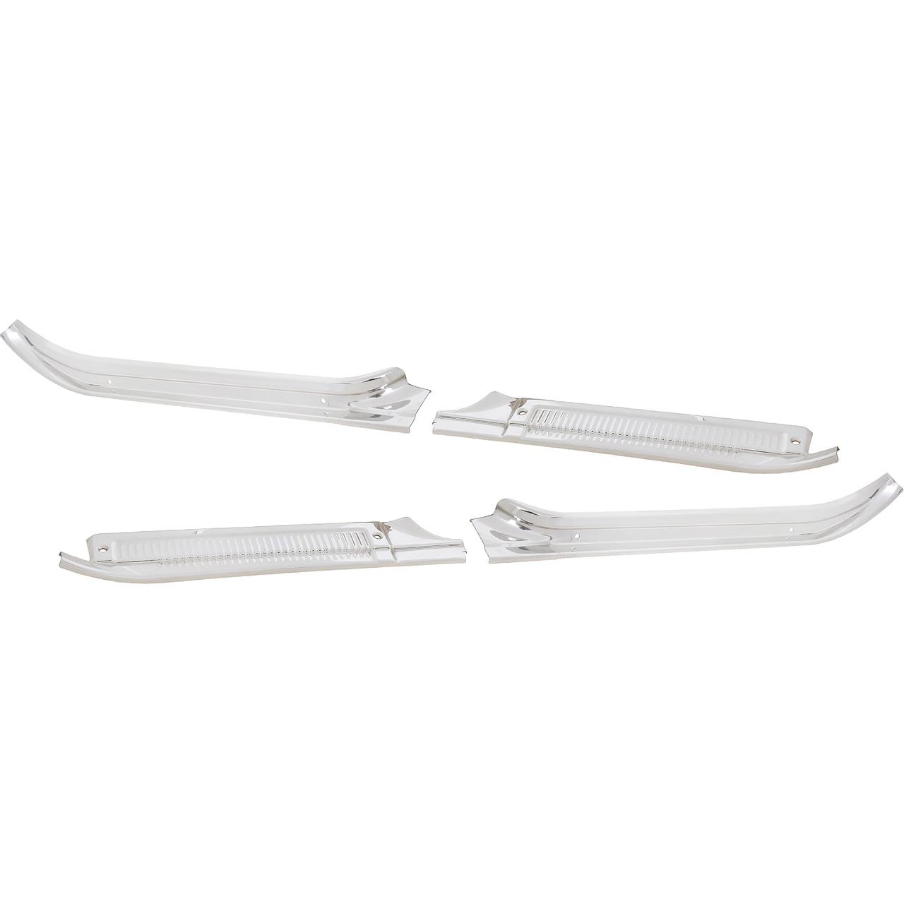 1973-77 Chevy, GMC Pickup Standard Cab Door Sill Plates Stainless Steel 4 Piece Set