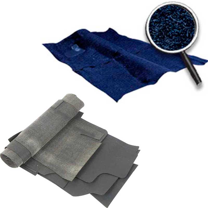1974-79 Nova Molded Carpet and Underlay Kit with Console 2/4 Door Cut Pile Navy Blue