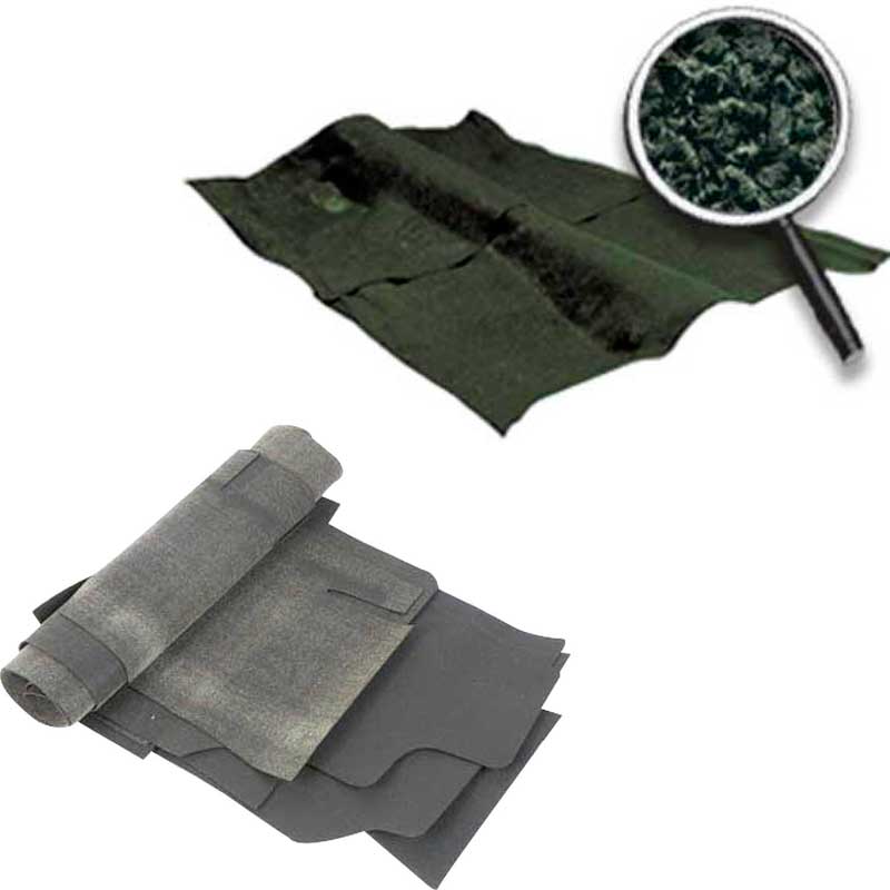 1968-73 Chevy II, Nova Molded Carpet and Underlay Kit Loop 2/4 Door w/o Console Dark Green