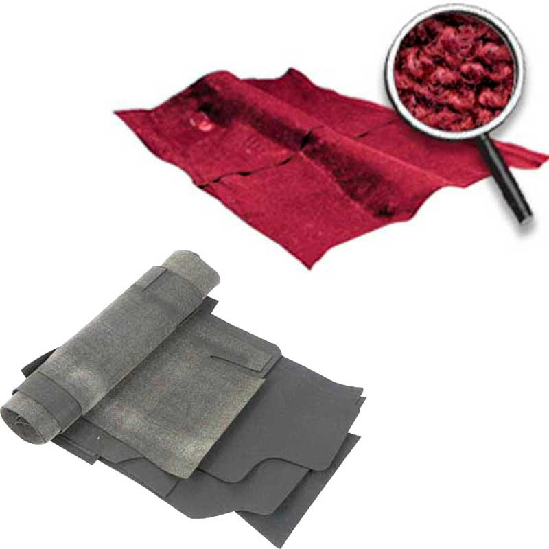 1968-73 Chevy II, Nova Molded Carpet and Underlay Kit Loop 2/4 Door w/o Console Maroon/Oxblood