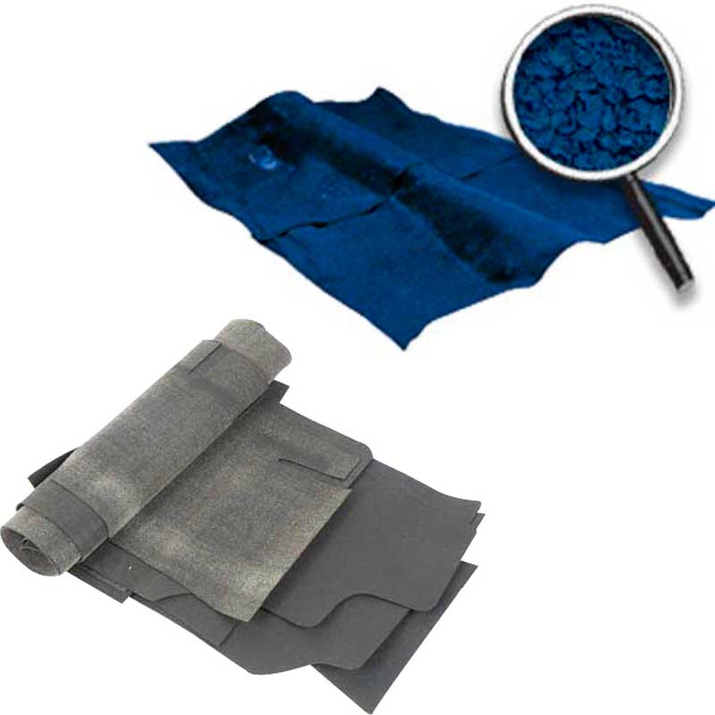 1968-73 Chevy II, Nova Molded Carpet and Underlay Kit Loop 2/4 Door w/o Console Blue