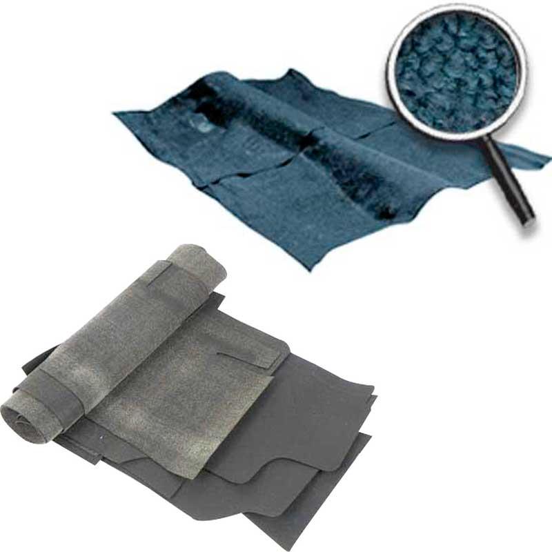 1968-73 Chevy II, Nova Molded Carpet and Underlay Kit Loop 2/4 Door w/o Console Gunmetal Gray