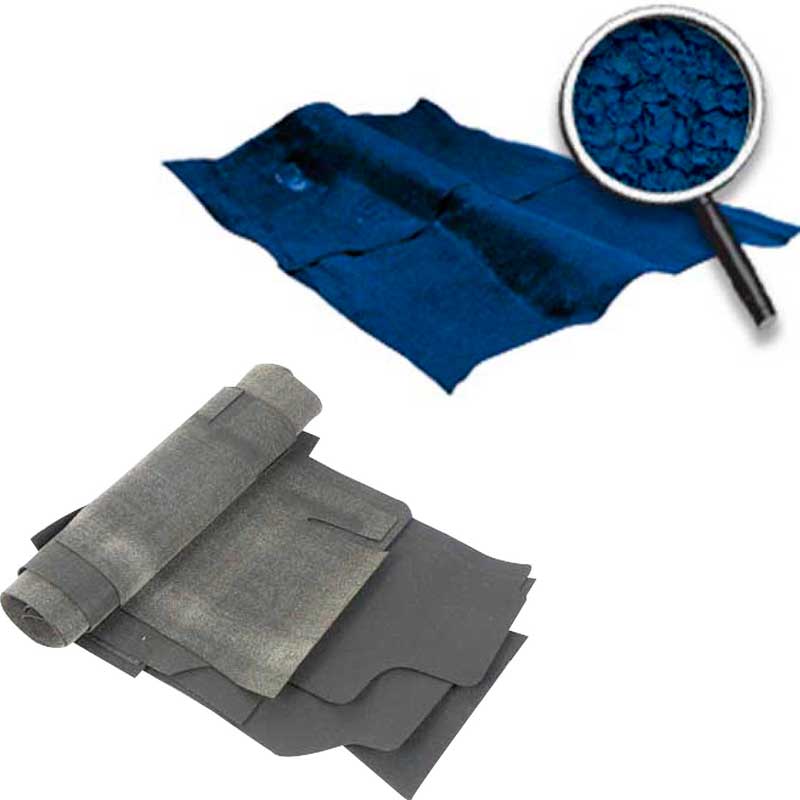 1968-73 Chevy II, Nova Molded Carpet and Underlay Kit Loop 2/4 Door w/o Console Dark Brown