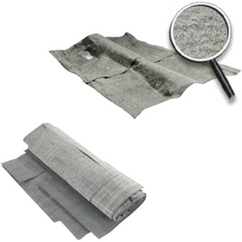 1974-79 Nova Molded Carpet and Underlay Kit Cut Pile 2/4 Door w/o Console Silver