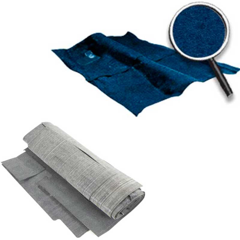 1974-79 Nova Molded Carpet and Underlay Kit Cut Pile 2/4 Door w/o Console Dark Blue