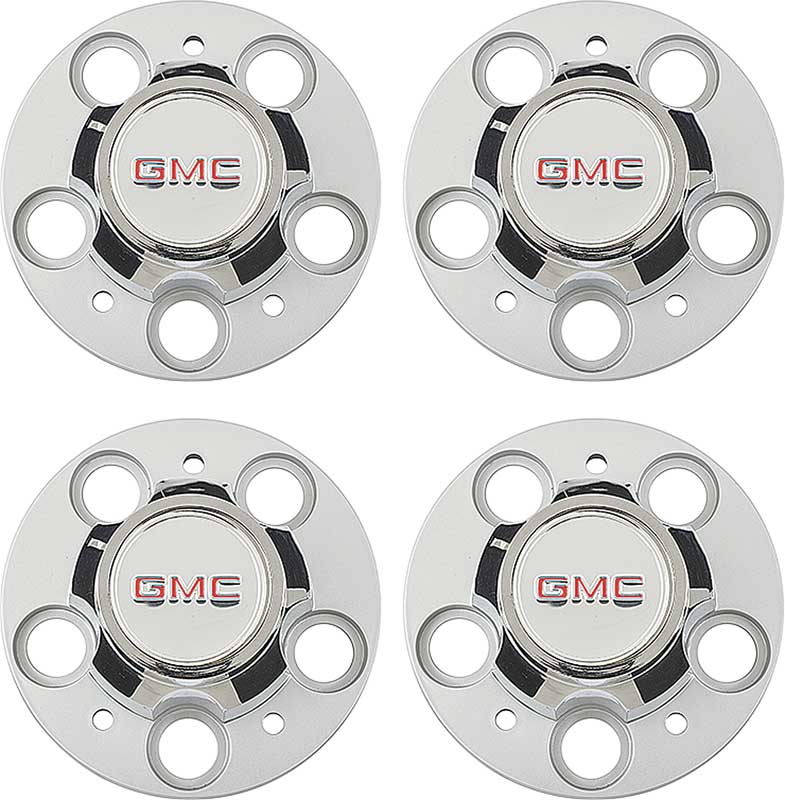 1974-91 GMC Pickup, Jimmy, Suburban Rally Wheel Cap GMC Logo 4 Piece Set