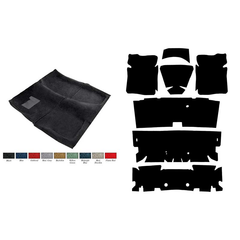 1982-84 F-Body Cutpile Carpet/Underlay Kit Dark Blue