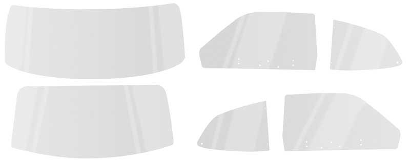 1974-76 Dart Sport//Duster Glass Set Clear