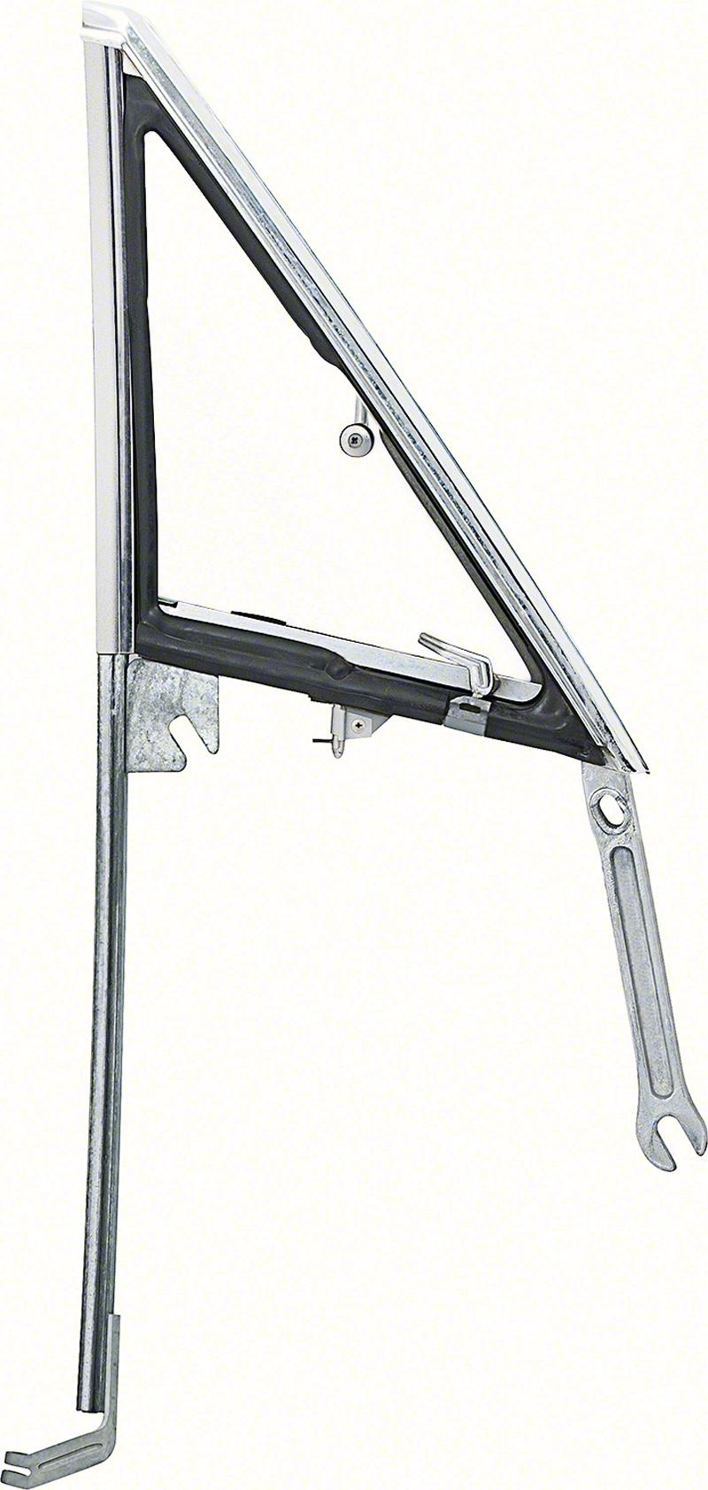 1968-70 Dodge, Plymouth B-Body Hardtop Vent Window Assembly Clear Glass LH, Driver Side