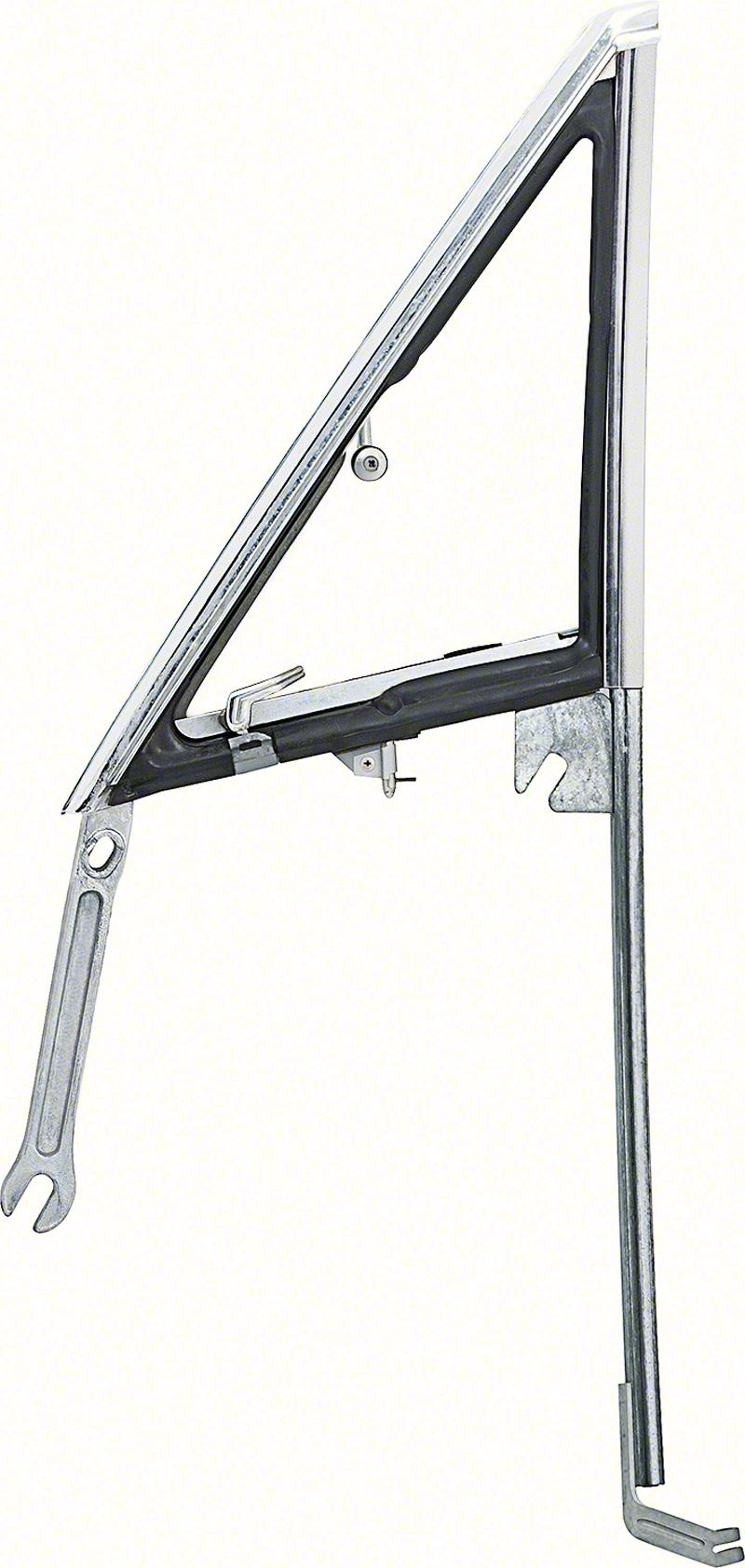1968-70 Dodge, Plymouth B-Body Hardtop Vent Window Assembly Clear Glass RH, Passenger Side
